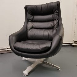 Black Leather swivel chair